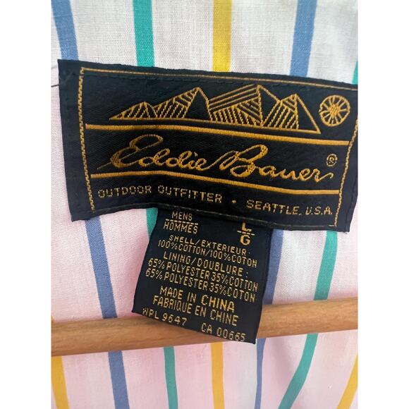 Vintage 90s Eddie Bauer Red Windbreaker Jacket | Outdoor Outfitter Seattle USA - Picture 9 of 9